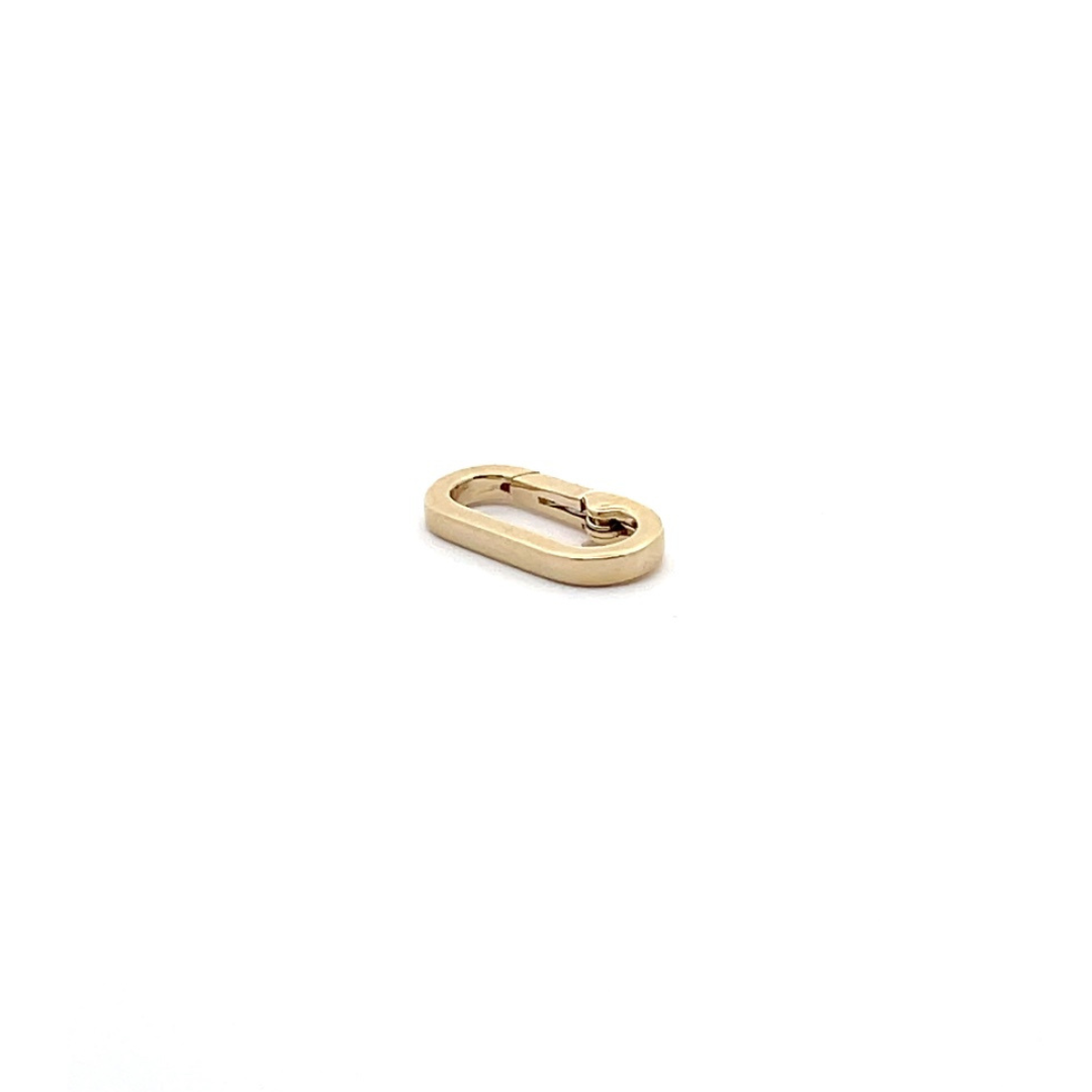 1361-14K. 14K Solid Gold Oval Clasp 21x6mm