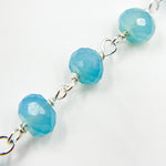 Load image into Gallery viewer, Shop now Blue Chalcedony Sterling Silver Wire Chain