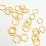 Load image into Gallery viewer, TRGP1. 6MM Close Gold Plated Twisted Jump Ring
