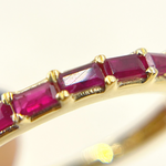 Load image into Gallery viewer, 14K Solid Yellow Gold Ruby Ring.