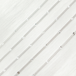 Load image into Gallery viewer, 69S3SS. 925 Sterling Silver Satellite Curb Link Chain