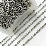 Load image into Gallery viewer, 642506OX. Oxidized Sterling Silver Flat Box Chain