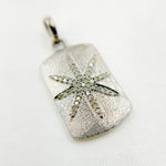 Load image into Gallery viewer, DP267. Diamond & Sterling Silver Rectangle Star Pendant