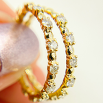 Load image into Gallery viewer, Buy 14K Solid Yellow Gold Double Diamond Ring