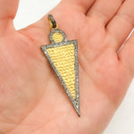 Load image into Gallery viewer, DP681. Diamond Sterling Silver Arrow Head Pendant