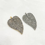 Load image into Gallery viewer, DC447. Diamond Sterling Silver Leaf Pendant