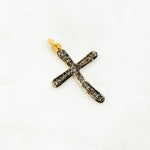 Load image into Gallery viewer, DC325. Diamond Sterling Silver Cross Pendant