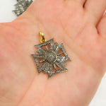 Load image into Gallery viewer, DP109. Diamond Sterling Silver Cross Pendant