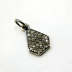 Load image into Gallery viewer, DC1015. Diamond Sterling Silver Drop Charm