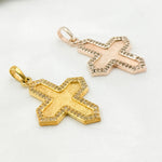Load image into Gallery viewer, DP372. Diamond Sterling Silver Cross Pendant