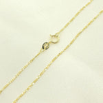 Load image into Gallery viewer, 14K Solid Gold Flat Figaro Link Chain