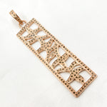 Load image into Gallery viewer, DP167. Diamond Sterling Silver Rectangle Pendant