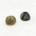 Load image into Gallery viewer, DC751. Diamond & Sterling Silver Bead Cap.