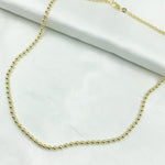 Load image into Gallery viewer, 14K Solid Yellow Gold Ball Necklace