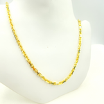 Load image into Gallery viewer, 14K Solid Gold Diamond Cut Box Link Chain