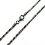 Load image into Gallery viewer, Black Rhodium Sterling Silver Popcorn Necklace