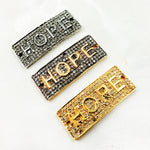 Load image into Gallery viewer, Diamond Sterling Silver Hope Connector Charm