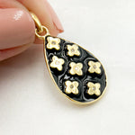 Load image into Gallery viewer, Buy Now Silver Drop Flower Enamel Pendant