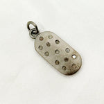Load image into Gallery viewer, DC788. Diamond & Sterling Silver Oval Pendant