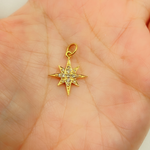 Load image into Gallery viewer, Gold Diamond Star Charm