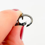 Load image into Gallery viewer, 501BR. 17MM Black Rhodium Sterling Silver Oval Clasp