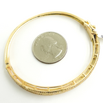 Load image into Gallery viewer, KG96. 14K Solid Gold Diamonds Bangle