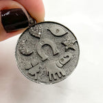 Load image into Gallery viewer, Diamond Sterling Silver Lucky Symbols Pendant