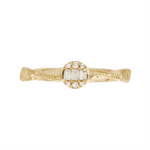 Load image into Gallery viewer, MRN00842. 14K Solid Gold Cut Diamond Wave Ring