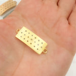 Load image into Gallery viewer, DC346. Diamond & Sterling Silver Rectangle Connector