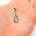 Load image into Gallery viewer, DC365. Diamond Sterling Silver Drop Pendant