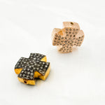 Load image into Gallery viewer, DC742. Diamond & Sterling Silver Cross Bead