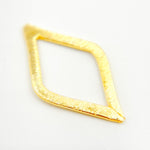 Load image into Gallery viewer, Shop 25MM Gold-plated Sterling Silver Brushed Diamond Connector