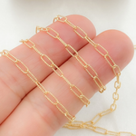 Load image into Gallery viewer, 2505LGF. 14k Gold Filled Hammered Paperclip Chain