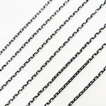 Load image into Gallery viewer, Black Rhodium Rolo Chain