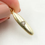 Load image into Gallery viewer, Diamond Sterling Silver Oval Pendant