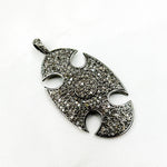 Load image into Gallery viewer, DP151. Diamond Sterling Silver Fancy Shape Pendant