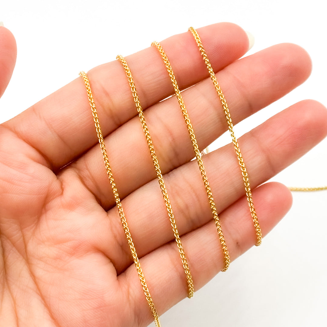 806GF. 14k Gold Filled Wheat Chain