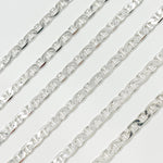 Load image into Gallery viewer, Sterling Silver Flat Marina Link Chain