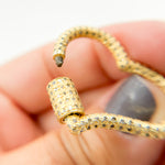 Load image into Gallery viewer, DC716. Diamond & Sterling Silver Heart Carabiner Clasp