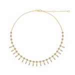 Load image into Gallery viewer, NFL70907. 14K Solid White Gold Diamond Dangle Necklace