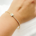 Load image into Gallery viewer, TJ0017. 14k Solid Gold Diamond Bracelet