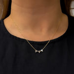 Load image into Gallery viewer, 14K Yellow Gold Baguette Diamond Fancy Necklace
