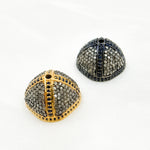 Load image into Gallery viewer, DC751. Diamond & Sterling Silver Bead Cap.