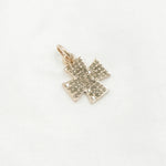 Load image into Gallery viewer, Diamond Sterling Silver Cross Charm