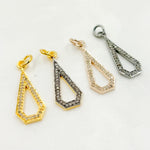 Load image into Gallery viewer, DC365. Diamond Sterling Silver Drop Pendant