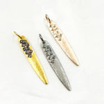 Load image into Gallery viewer, DC943. Diamond Sterling Silver Spike Pendant