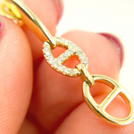 Load image into Gallery viewer, EFC52336. 14k Solid Gold & Diamonds Dangle Marina Style Earrings