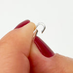 Load image into Gallery viewer, White Sterling Silver Oval Clasp