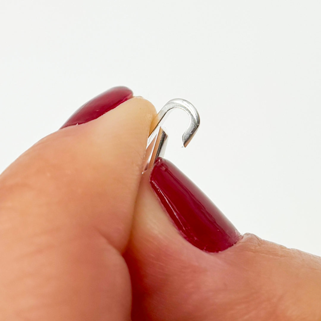 White Sterling Silver Oval Clasp