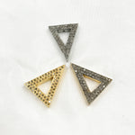 Load image into Gallery viewer, Diamond Sterling Silver Triangle Bead